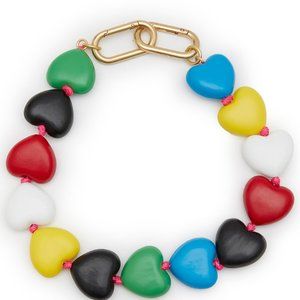 CLARE V Colorblock Heart Colllar / Bag Strap